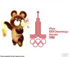 Логотип и талисман Московского Олимпийских игр 1980 года, Миша, где участвовали 5179 спортсмены из 80 стран